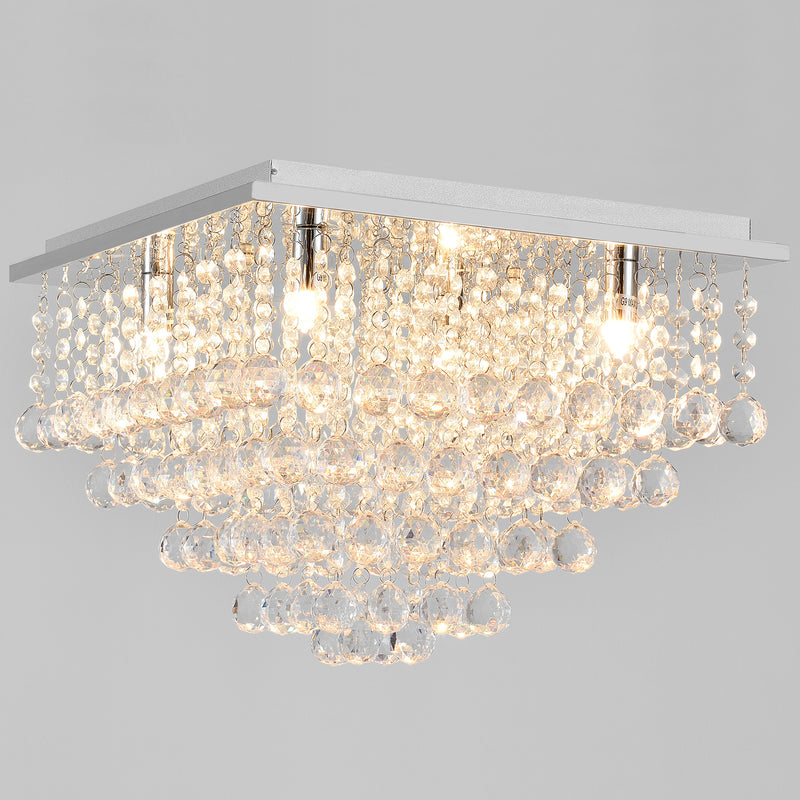 Schizzo in scala Lampada da Soffitto Veli Prisma a Forma di Prisma Plafoniera con Cristalli Artificiali lux.pro