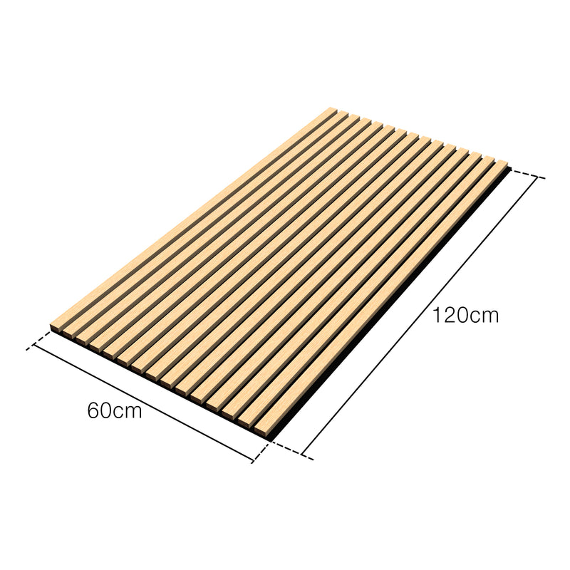 Croquis coté Panneaux acoustiques Vang MDF 120 x 60 NEU.HOLZ