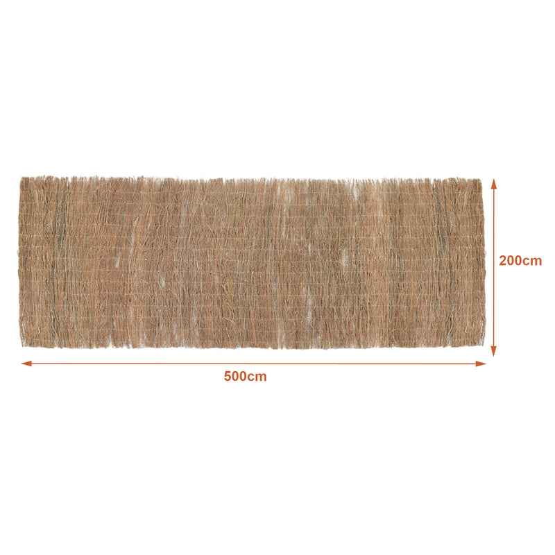 Croquis coté Brise-vue en brande de bruyère Brielle naturel casa.pro