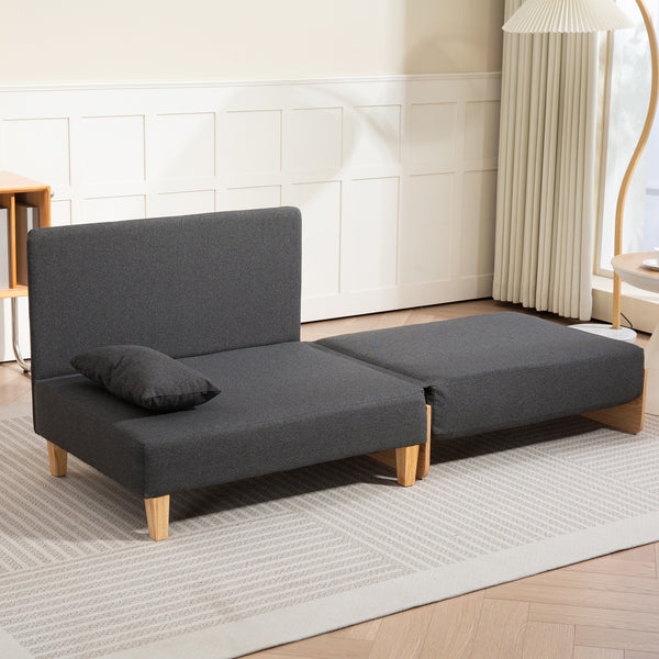 Canapé convertible 1 place Seinlus 81 x 88 x 68 cm [en.casa]