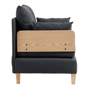 Canapé convertible 1 place Seinlus 81 x 88 x 68 cm [en.casa]