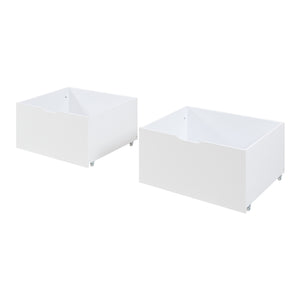 Lit cabane Surnadal bois de pin 90 x 200 cm blanc naturel beige [en.casa]