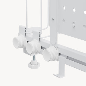 Organiseur de bureau Sauda acier 50 x 50 cm blanc [en.casa]