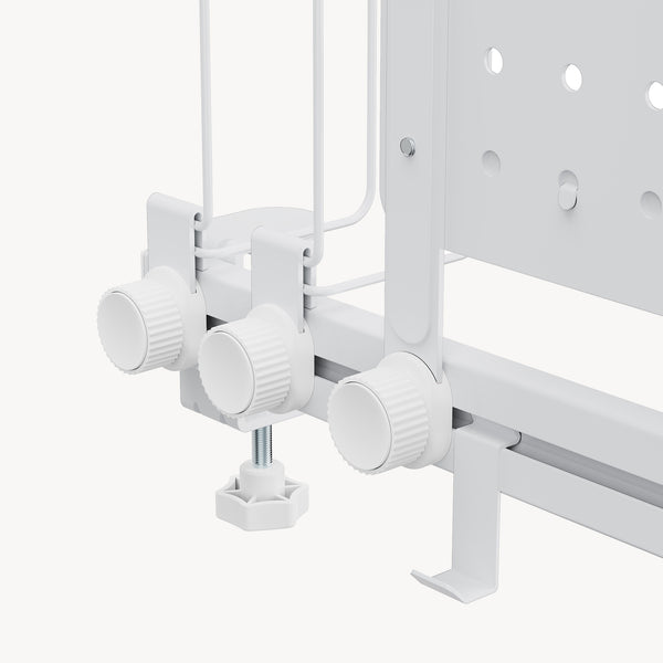 Organiseur de bureau Sauda acier 50 x 50 cm blanc [en.casa]