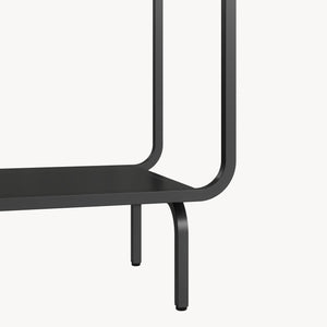 Libreria in Acciaio Færder con Scomparti Aperti 145 x 76 x 33 cm - Nero Opaco [en.casa]