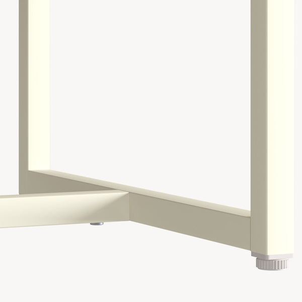 Sideboard Viitasaari 120x40x80 cm Stahl Cremeweiß [en.casa]