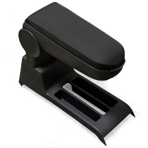 Bracciolo centrale VW Polo 9N 9N2 9N3 con vano portaoggetti tessuto nero pro.tec - premiumXL