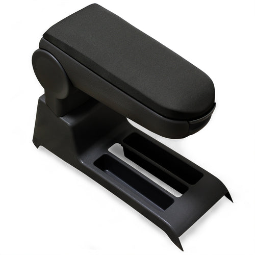 Bracciolo centrale VW Polo 9N 9N2 9N3 con vano portaoggetti tessuto nero pro.tec - premiumXL
