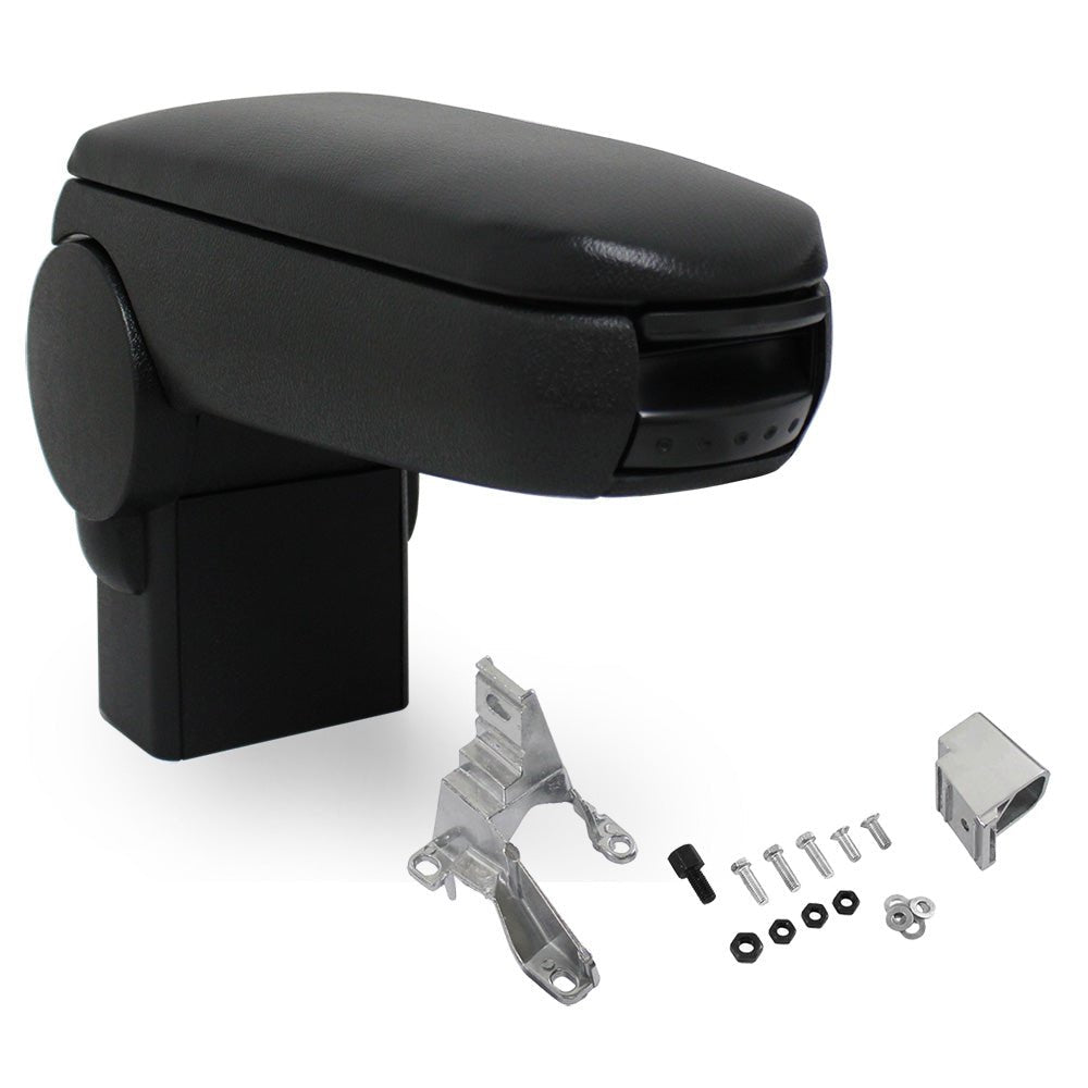 Accoudoir central Škoda Octavia 1U année 97 - 04 accoudoir avec compartiment de rangement rembourré textile noir [pro.tec] - premiumXL