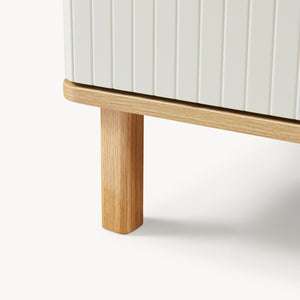 Commode Ferrersp 70 x 60 x 40 cm effet chêne / couleur sable [en.casa] 