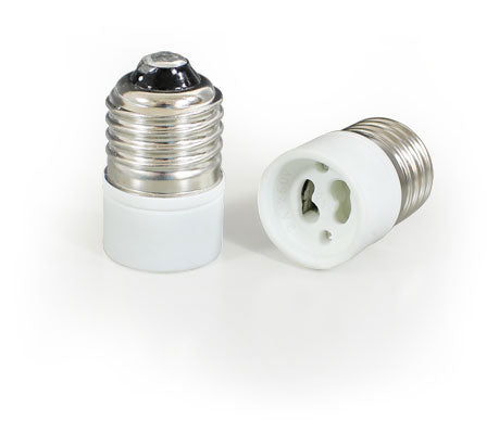 5 Stück Adapter E27 - GU10 Lampenfassung Konverter Sockel Lampensockel Fassung [in.tec]