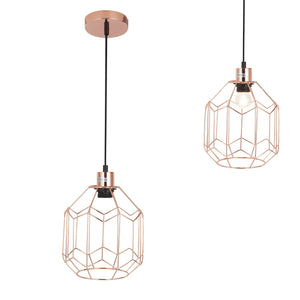 [lux.pro] Lampada a sospensione Vintage E27 Ottone Sala da pranzo Lampada da soffitto Lampada sospesa