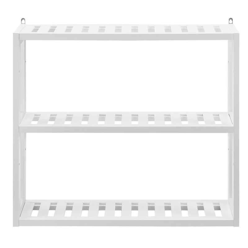 Schizzo in scala Scaffale da Parete Multiuso Waterford a 3 Ripiani 54 x 15 x 60 cm - Bianco [en.casa]