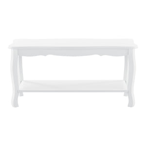 Table Basse Pearl 87,5 x 40 x 42 cm blanc [en.casa]