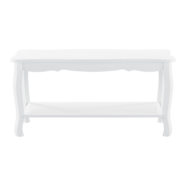 Table Basse Pearl 87,5 x 40 x 42 cm blanc [en.casa]