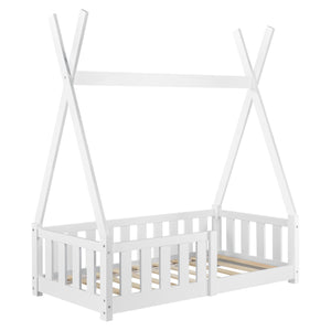 Kinderbett Helsingborg 70x140 cm Weiß [en.casa]