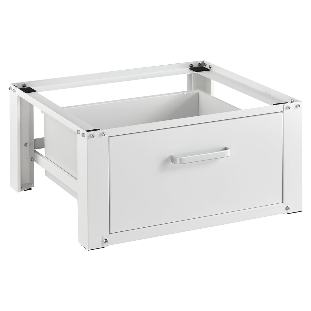 [en.casa] Base Supporto per Lavatrice Rialzamento Basamento per Asciugatrice e Frigorifero 63x54x31 cm carico max.150kg con Cassetto