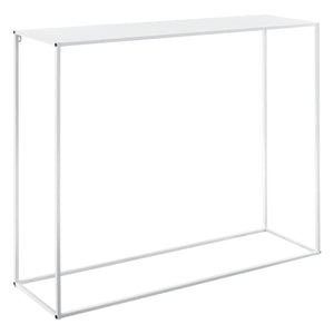 [en.casa] Tavolo a Consolle da Ingresso/Soggiorno/Corridoio 95 x 110 x 32 cm Mobile di Appoggio in Metallo - Bianco