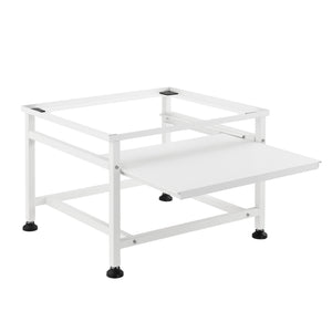 Socle avec Étagère Extensible pour Machine à Laver 63 x 54 x 41 cm Blanc [en.casa]