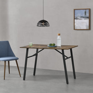 Esstisch Flatanger 110x70x75cm für 4 Personen Dunkler Holzton [en.casa]