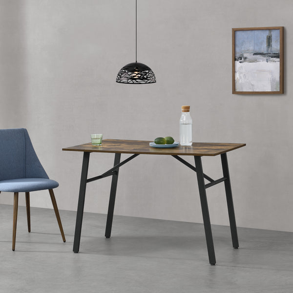 Esstisch Flatanger 110x70x75cm für 4 Personen Dunkler Holzton [en.casa]