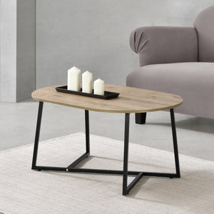 Couchtisch Valdemarsvik 100x60x47cm Eiche-Optik [en.casa]