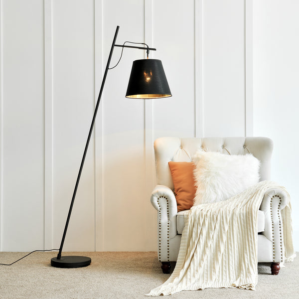 Stehlampe Nottingham Schwarz [lux.pro]