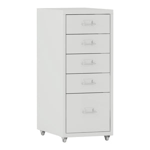 Caisson de bureau Kökar à roulettes avec 5 tiroirs 69 x 28 x 41 cm [en.casa]