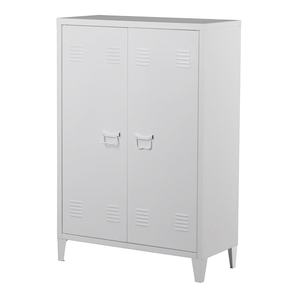Metallschrank Oripää - 110x75x33cm - Weiß