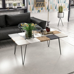 Couchtisch Give 44x110x66 cm Mehrfarbig [en.casa]