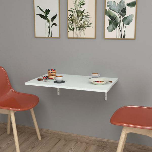 Wandklapptisch Klepp 72x45cm Weiß [en.casa]