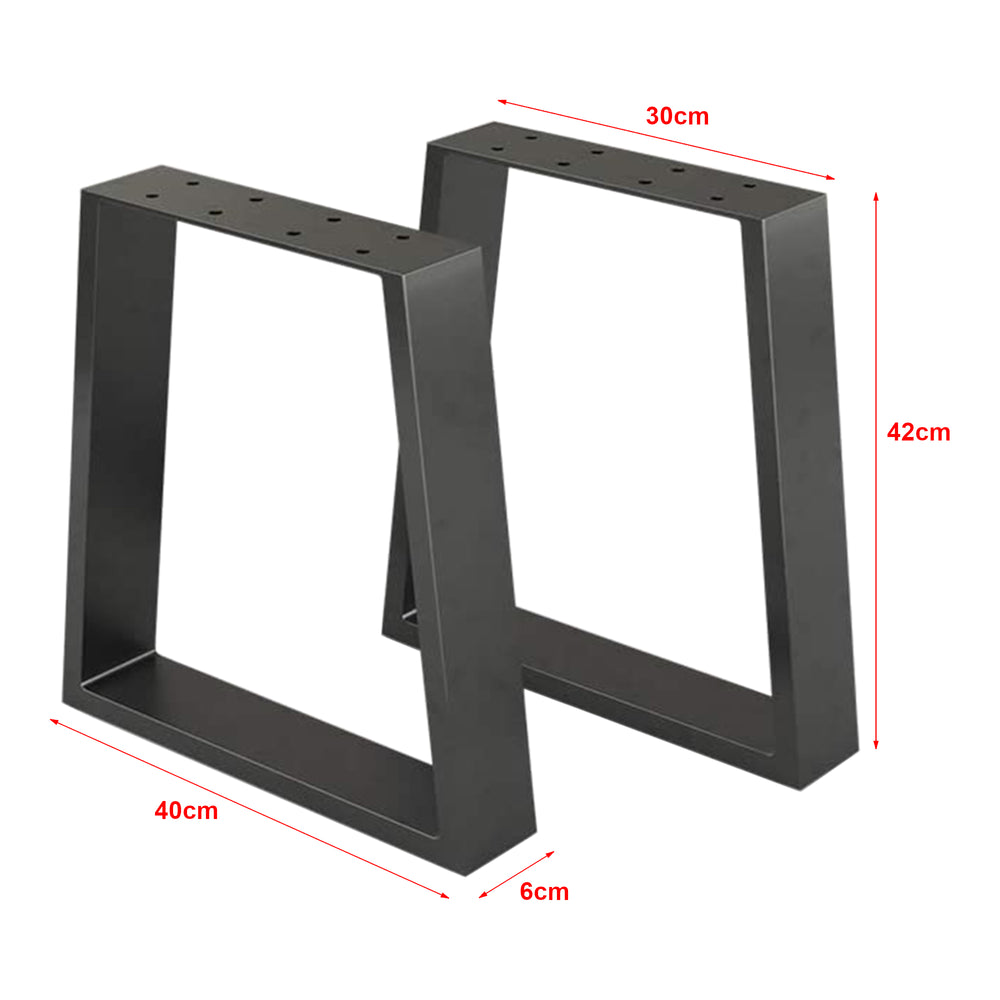 Piètement de table Marstal 42x40cm Noir [en.casa] - premiumXL