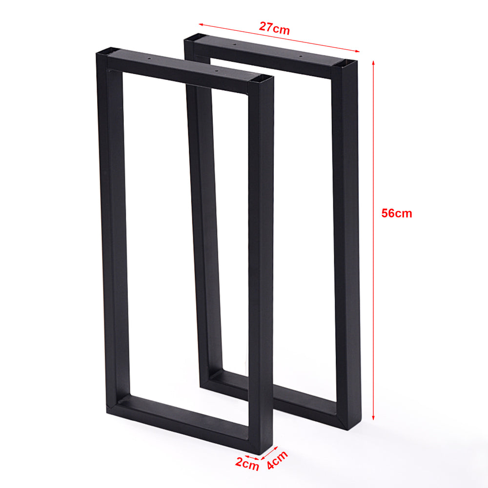 Piètement de table Møldrup 56x27cm Noir [en.casa] - premiumXL