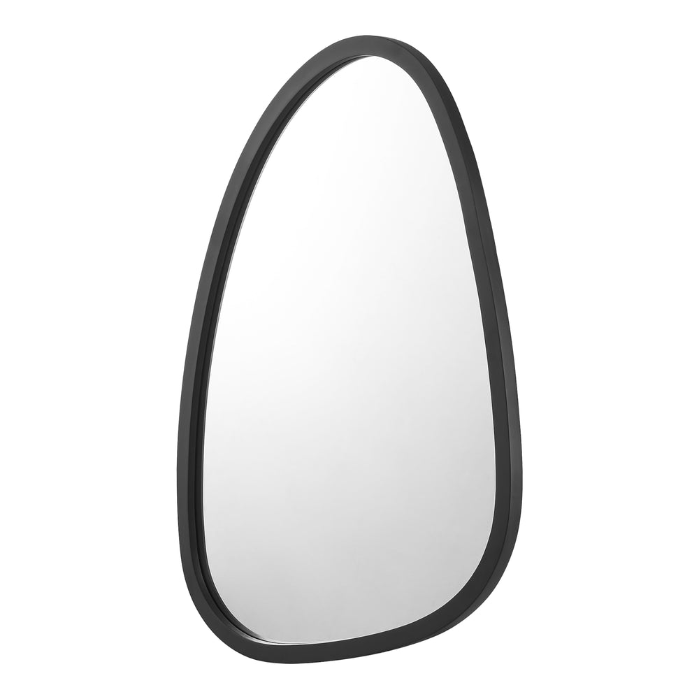 Specchio da parete Grottole nero, opaco 62x50cm [en.casa] - premiumXL