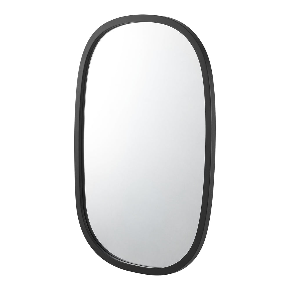 Specchio da parete Copertino 70x50 cm nero, opaco [en.casa] - premiumXL