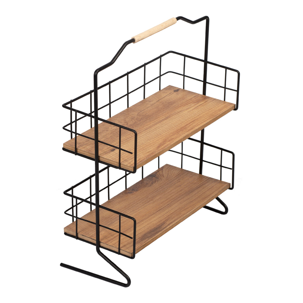 Étagère de table Sallingsund avec 2 niveaux de rangement [en.casa] - premiumXL