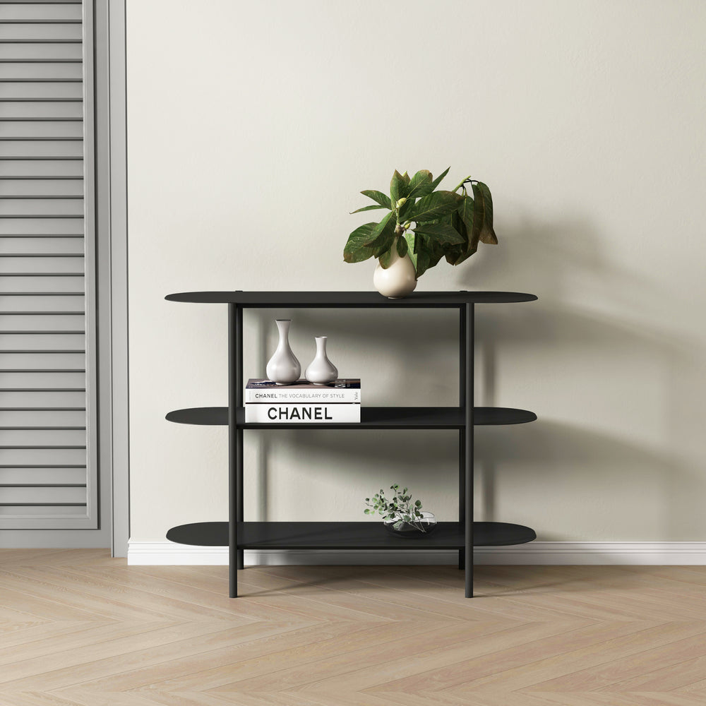Consolle Enebakk 70x90x32cm Nero, opaco [en.casa] - premiumXL
