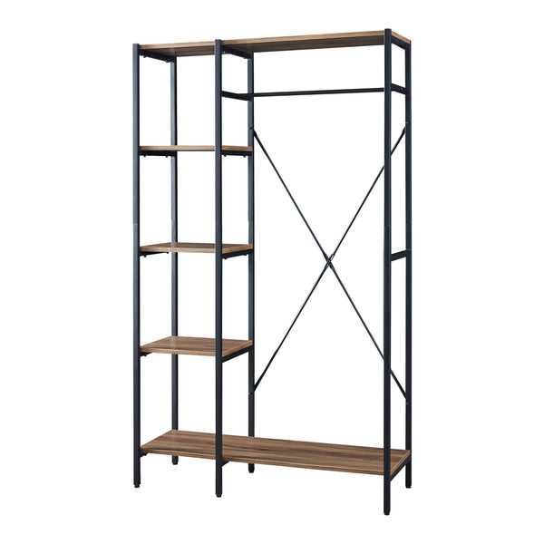 Portant à vêtements Hvidovre 170 x 100 x 35 cm noir effet bois [en.casa]