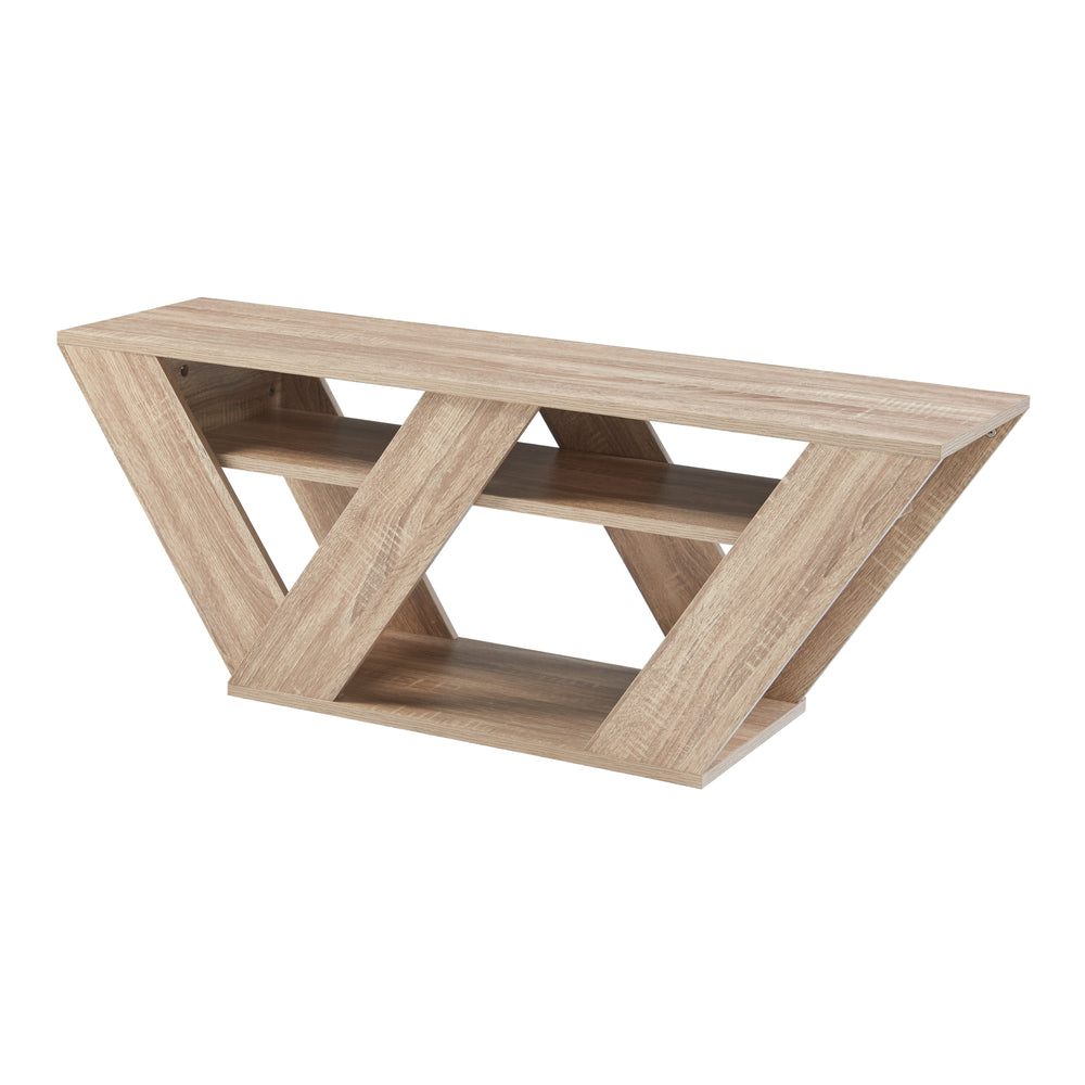 Tavolino TV Nome 110x30x40cm effetto rovere [en.casa] - premiumXL