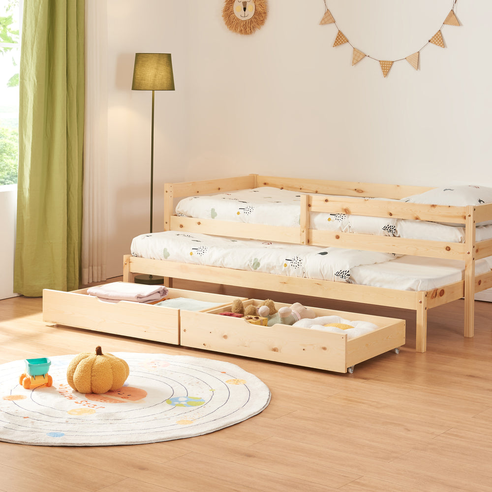 Letto a castello per bambini Sonkajärvi 90x200cm legno di pino naturale [en.casa] - premiumXL