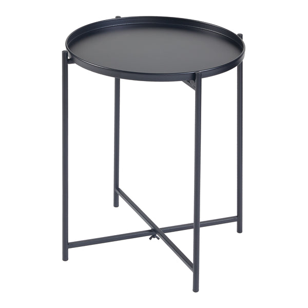 Beistelltisch Sälen Metall Schwarz [en.casa]