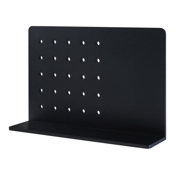 Mensola da Parete Dønna 60 x 15 x 40 cm Nero [en.casa]