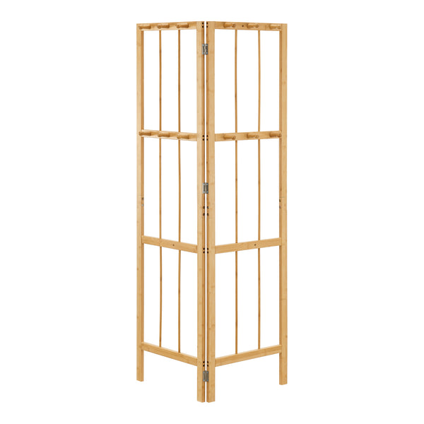 Portemanteau pliable Hyllestad bambou 166 x 92 x 8 cm naturel [en.casa]