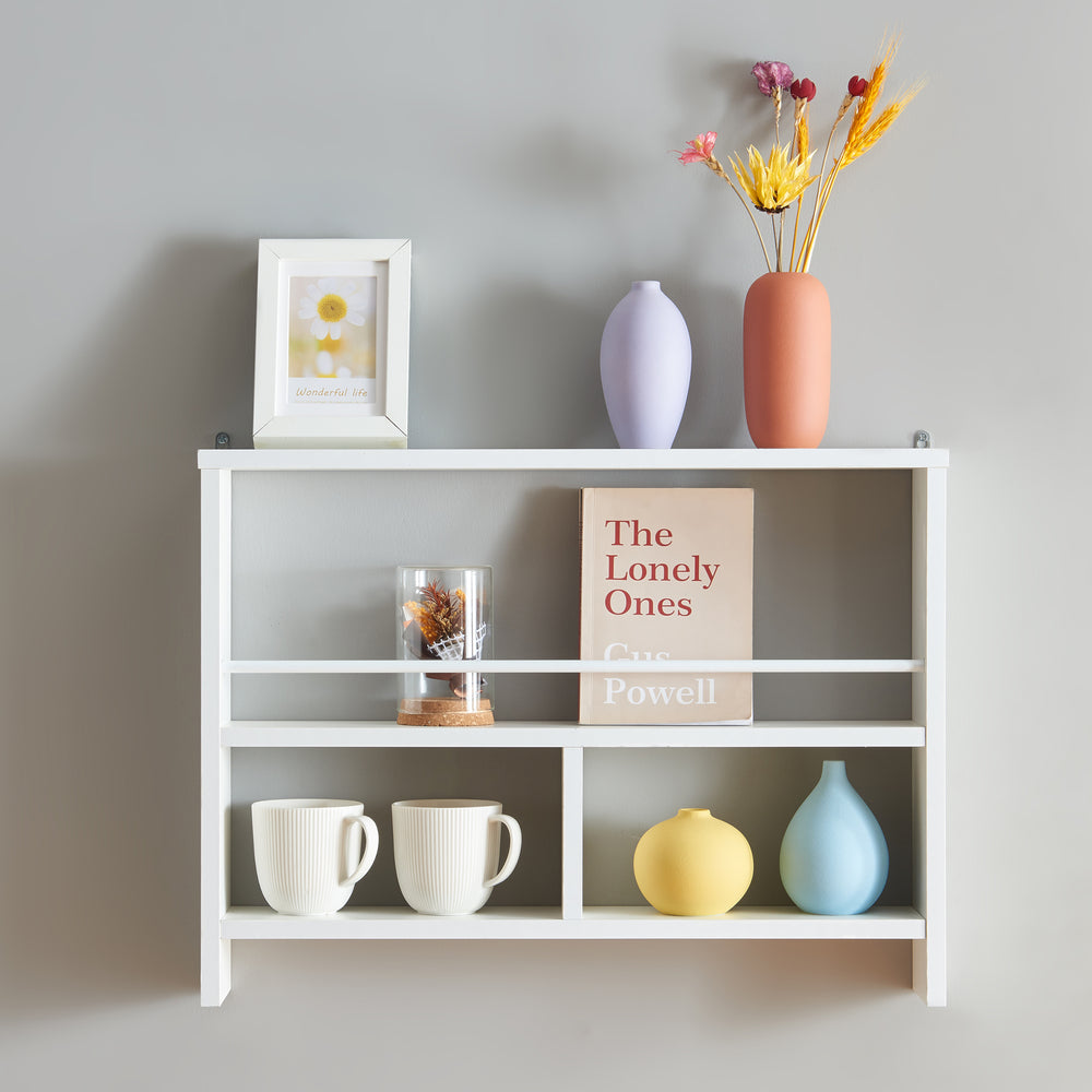 Mensola da parete Piteå 60x10,5x45cm bianco [en.casa] - premiumXL