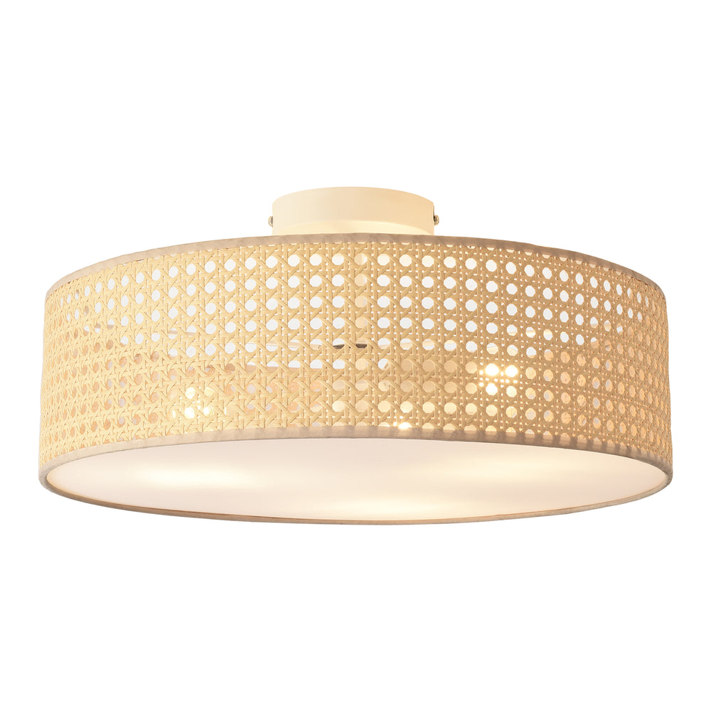 Plafoniera Ascot effetto rattan [lux.pro] - premiumXL