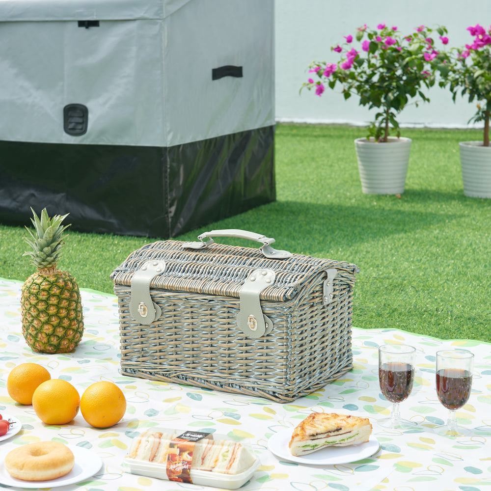 Panier pique-nique Folldal pour 2 personnes 40x28x25 cm [casa.pro] - premiumXL