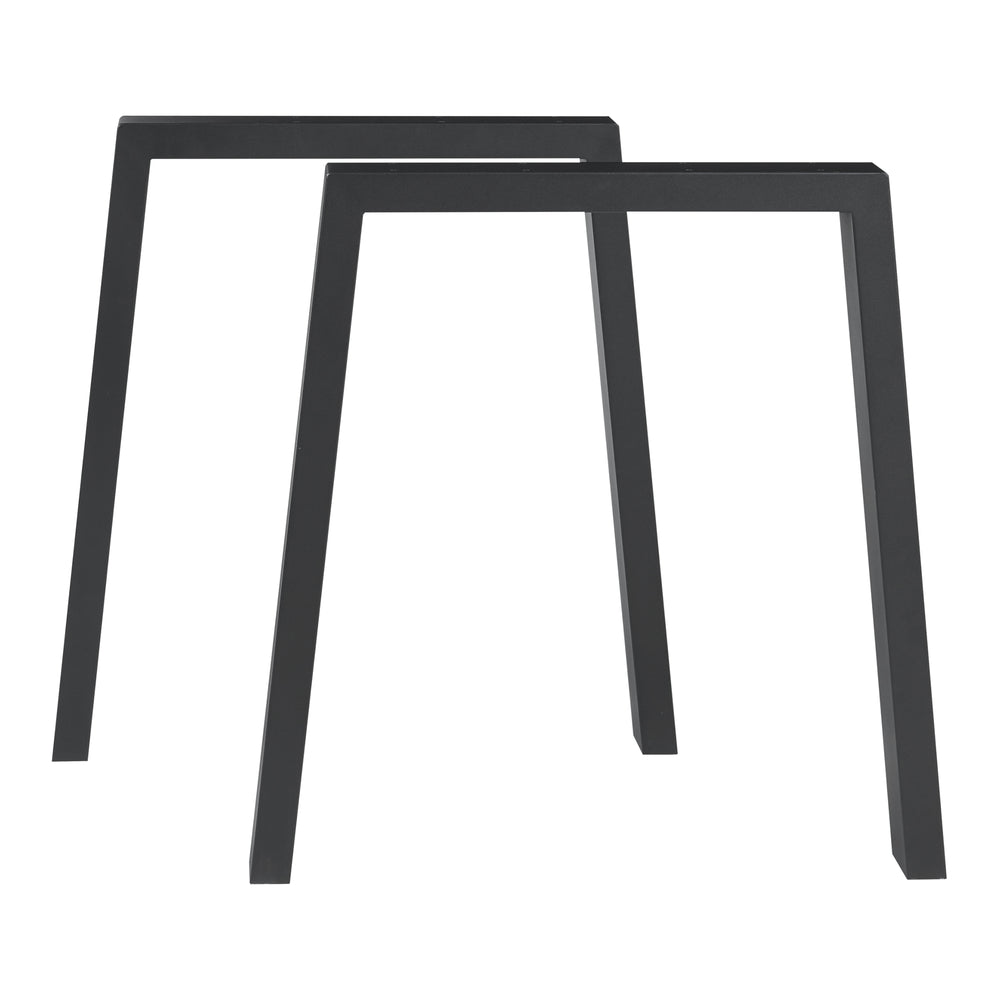 Telaio da tavolo set da 2 Kraftisried 72x70cm nero [en.casa] - premiumXL