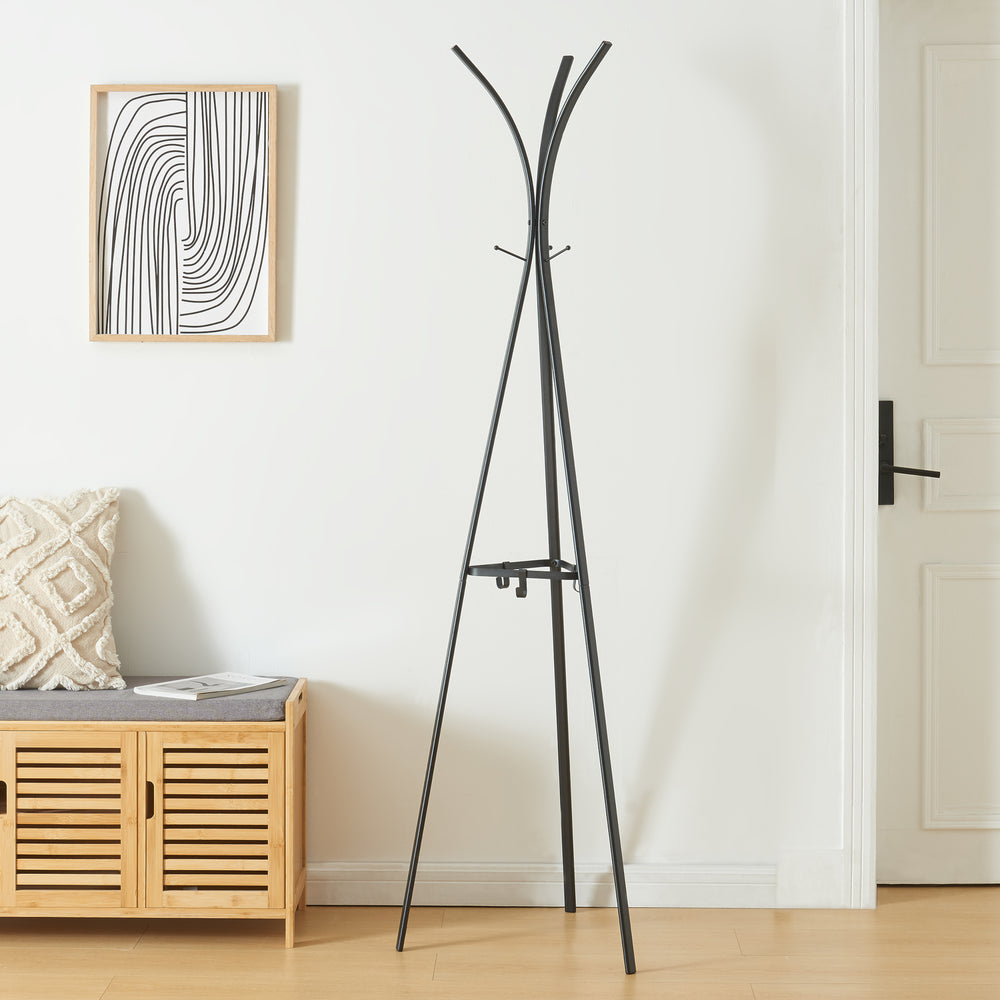 Appendiabiti Vevelstad 181x52,5x52,5 cm acciaio [en.casa] - premiumXL