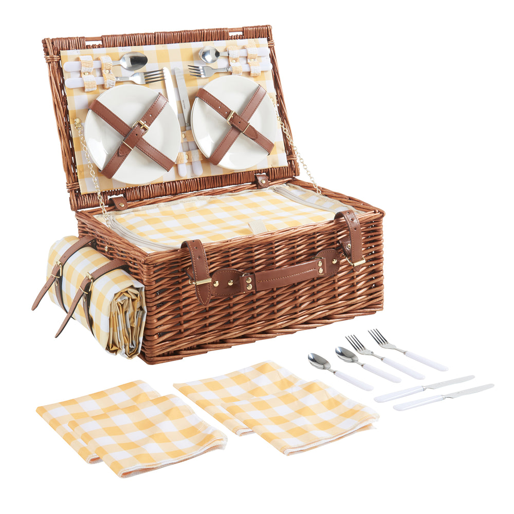 Panier pique-nique Brindisi pour 4 personnes set complet [casa.pro] - premiumXL