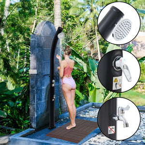 Douche solaire de jardin Kebomi 216 cm 18 L casa.pro